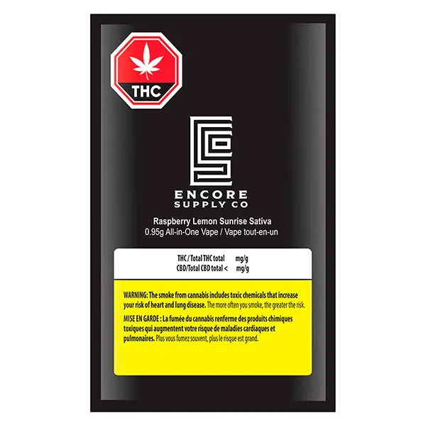 Raspberry Lemon Sunrise All In One (Disposable Vapes) by Encore Supply Co