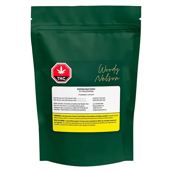 Image for Rotating Fruit Chews, cannabis all products by Woody Nelson