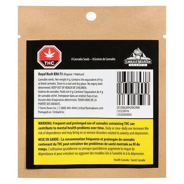 Royal Kush BX6 F3 (Seeds) by 7 Farms Down