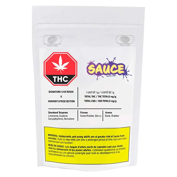 Signature Live Rosin Farmer's Pride Edition (Resin, Rosin) by Sauce Rosin Labs