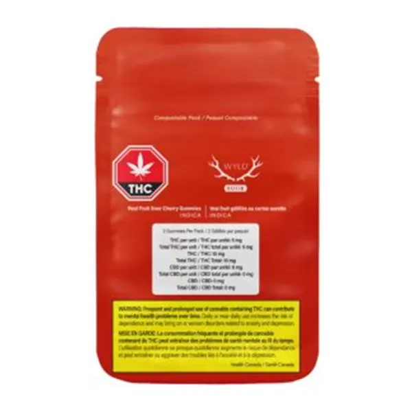 Image for Sour Lemon Blackberry, cannabis gummies by Thumbs Up