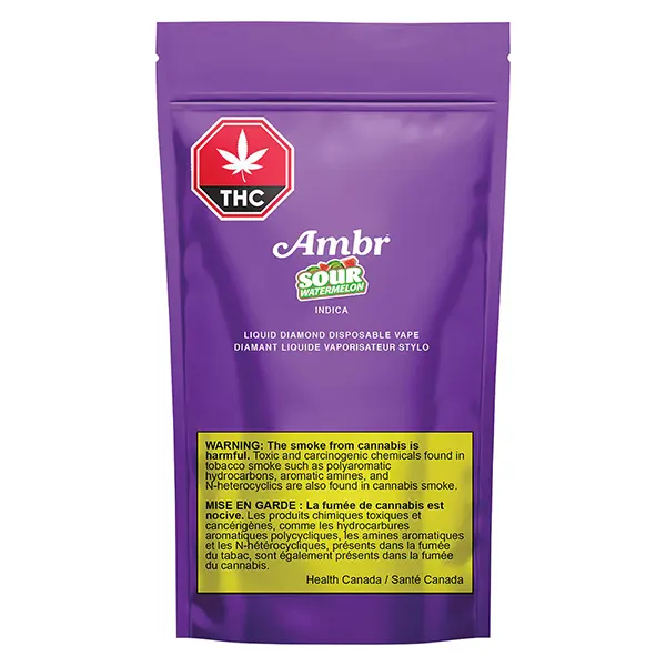 Image for Sour Watermelon Liquid Diamond Disposable, cannabis all products by AMBR