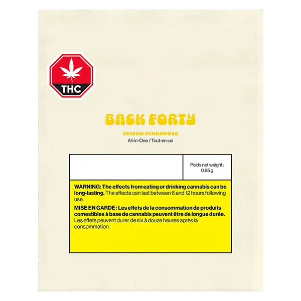 Sticky Pineapple All-In-One Vape (Disposable Vapes) by Back Forty