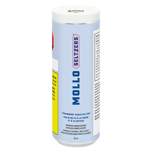 Image for Strawberry Guava Seltzer, cannabis sparkling water by Mollo