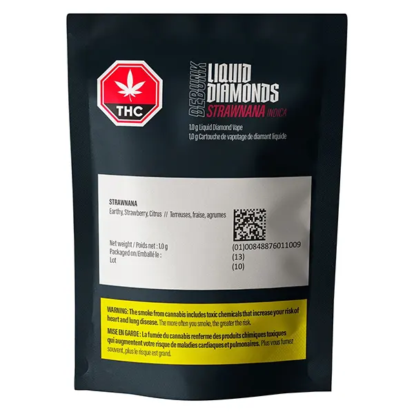 Image for Strawnana Liquid Diamonds 510 Thread Cartridge, cannabis 510 cartridges by Debunk