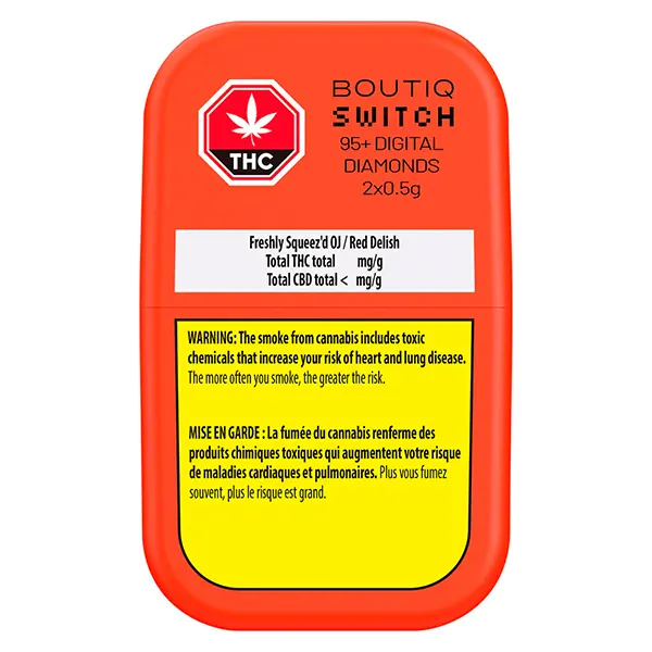 Switch 95+ Digital Diamonds Freshly Squeez'd OJ / Red Delish (Disposable Vapes) by Boutiq