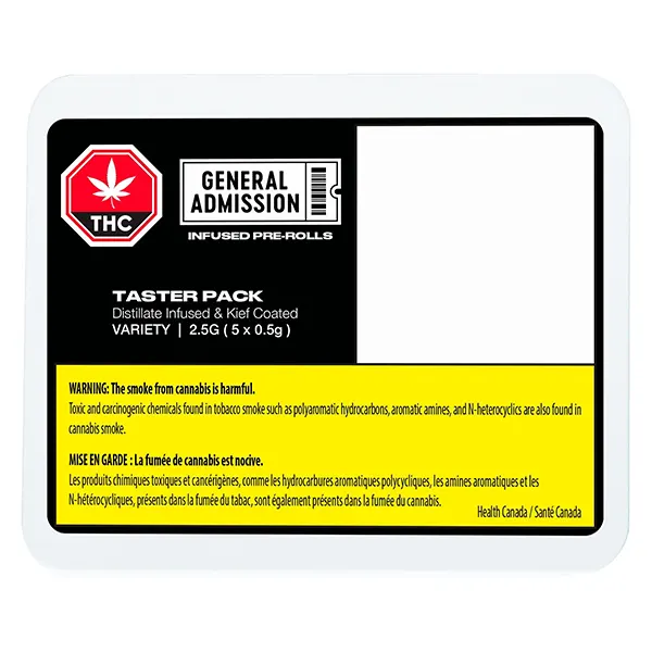 Image for Taster Pack Distillate Infused Pre-Roll, cannabis pre-rolls by General Admission