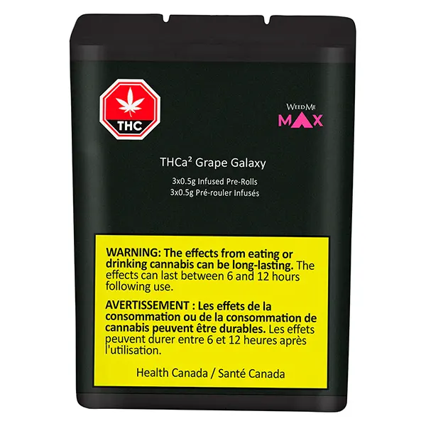 THCa² Grape Galaxy Infused Pre-Roll (Pre-Rolls) by Weed Me