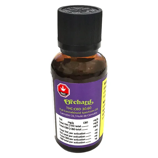 Image for THC:CBD 30:60 Full Cannabinoid Spectrum Oil, cannabis bottled oils by Orchard