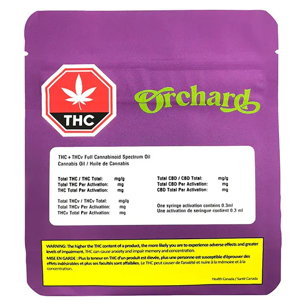 Image for THC+THCv Full Cannabinoid Spectrum Oil, cannabis bottled oils by Orchard