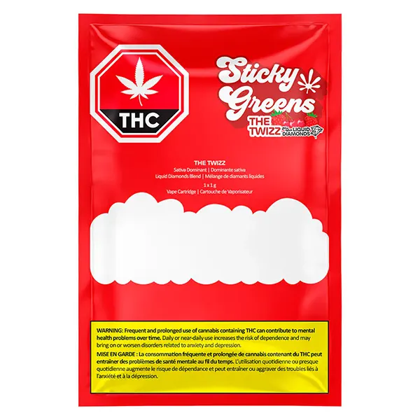 Image for The Twizz - Liquid Diamond Blend 510 Thread Cartridge, cannabis 510 cartridges by Sticky Greens