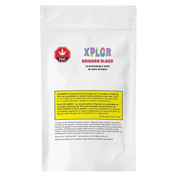 Image for Unicorn Blood Disposable Vape, cannabis all products by XPLOR
