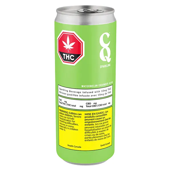 Image for Watermelon Cucumber Sativa, cannabis sparkling water by CQ Sparkling