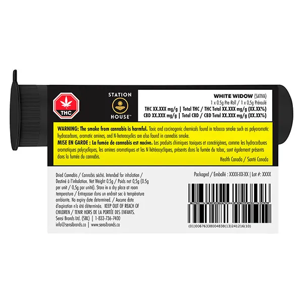 Image for White Widow Pre-Roll, cannabis pre-rolls by Station House