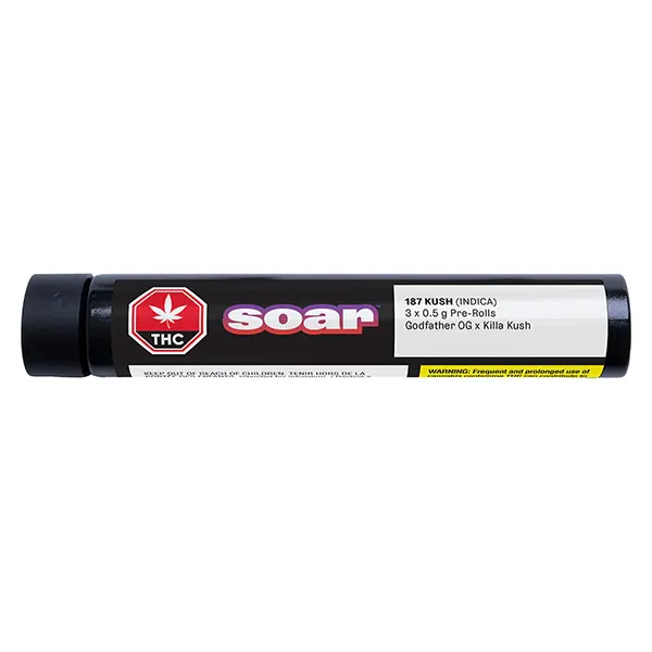 Image for 187 Kush Pre-Roll, cannabis all products by Soar