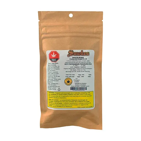 Cherry Pie OG Kush Pre-mium Craft Straight Pre-Roll (Pre-Rolls) by Smokes
