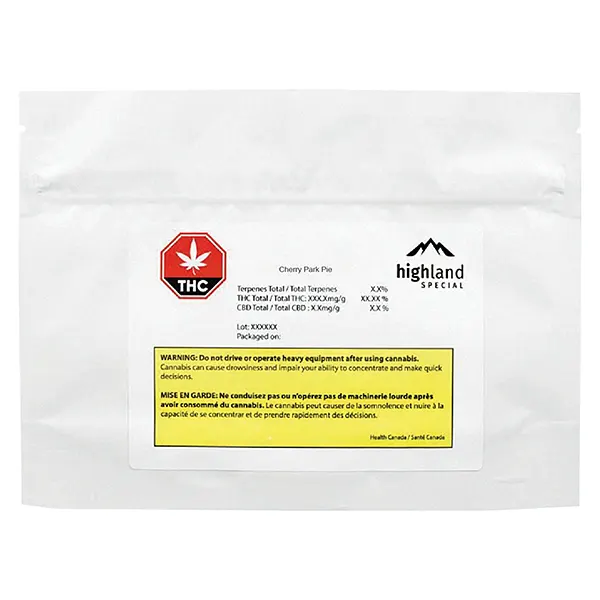 Image for Cherry Park Pie, cannabis dried flower by Highland Special