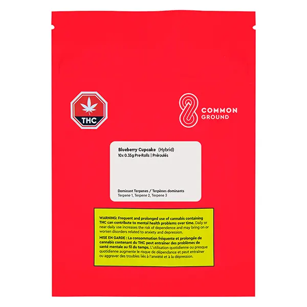 Image for Blueberry Cupcake Slims Pre-Roll, cannabis pre-rolls by Common Ground