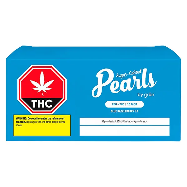 Blue Razzleberry 3:1 CBG/THC (Gummies) by Pearls by Gron