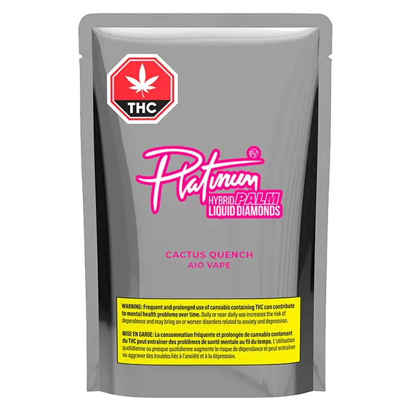Image for Cactus Quench Liquid Diamond AIO Vape, cannabis disposable vapes by Platinum