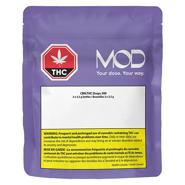 Image for CBN:THC Drops 300, cannabis all products by MOD