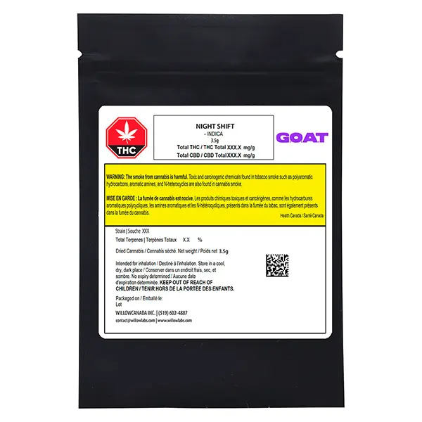 Image for Night Shift, cannabis all products by G.O.A.T.