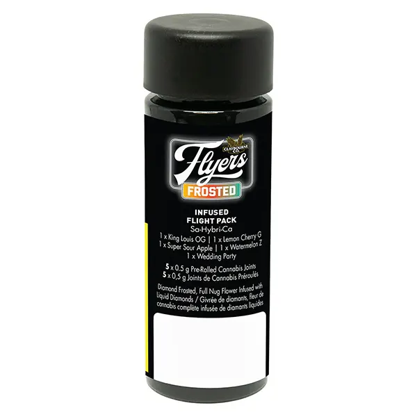 Image for Flyers Frosted Infused Flight Pack Pre-Roll, cannabis all products by Claybourne