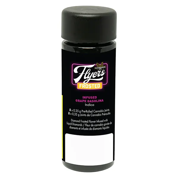 Image for Flyers Frosted Infused Grape Gasolina Pre-Roll, cannabis all products by Claybourne