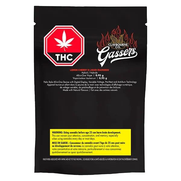 Image for Gassers Lemon Cherry G Liquid Diamonds AIO, cannabis all products by Claybourne