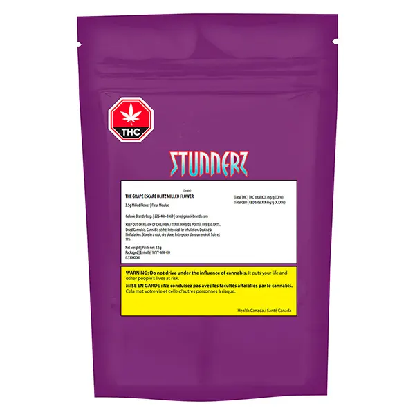 Image for The Grape Escape Blitz Milled Flower, cannabis all products by Stunnerz