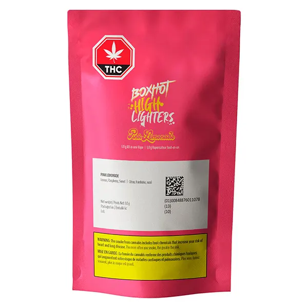 Image for Highlighters - Pink Lemonade, cannabis disposable vapes by BoxHot
