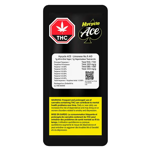 Limonene No 9 Live Resin AIO (Disposable Vapes) by Hycycle