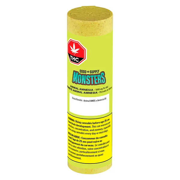 Monsters Animal Amnesia Infused Pre-Roll (Pre-Rolls) by Good Supply