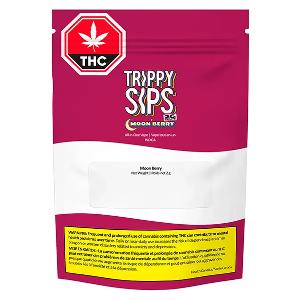 Moonberry CBN Gulps - Liquid Diamond Blend All-In-One Vape (Disposable Vapes) by Trippy Sips