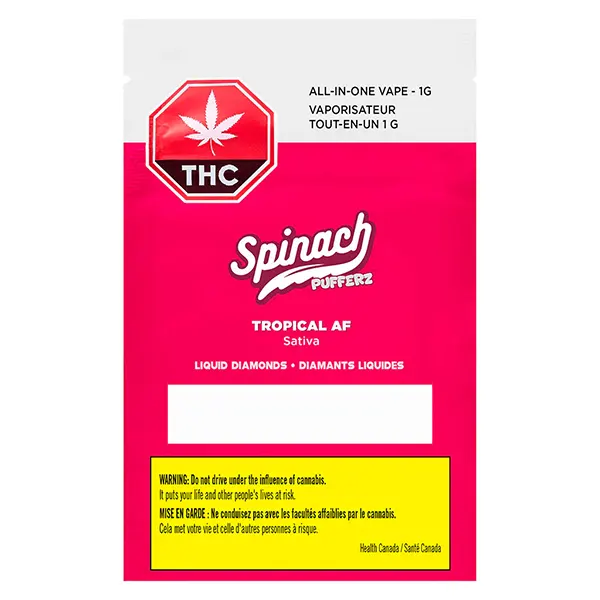 Pufferz - Tropical AF All-in-One Liquid Diamonds Vape (Disposable Vapes) by Spinach