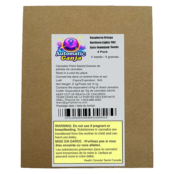 Raspberry Ortega Northern Lights THC AUTO Feminized (Seeds) by Automatic Ganja