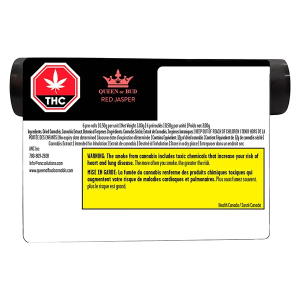 Red Jasper Raspberry Chocolate Liquid Infused Pre-Roll Pack (Pre-Rolls) by Queen of Bud