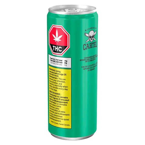 Image for Sparkling Coconut Water with Pineapple, cannabis sparkling water by Cannabis Cartel