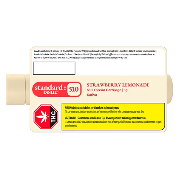 Image for Strawberry Lemonade 510 Thread Vape Cartridge, cannabis all products by Standard Issue