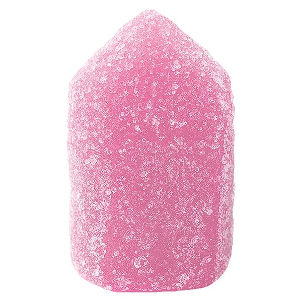 Image for THC+CBD+CBG Rose Quartz Crystal Gummies Pink Lemonade, cannabis all products by Queen of Bud