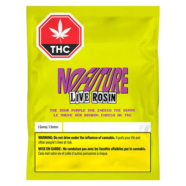 Image for The Sour Purple One - Live Rosin Indica THC Gummy, cannabis all products by No Future