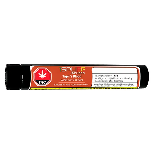 Image for Tiger's Blood Infused Pre-Roll, cannabis all products by 1Spliff