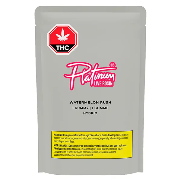 Image for Watermelon Rush Live Rosin Gummy, cannabis all products by Platinum