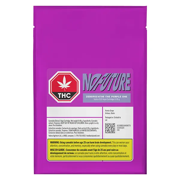 Image for ZeroPoint95 - The Purple One 510 Thread Cartridge, cannabis all products by No Future