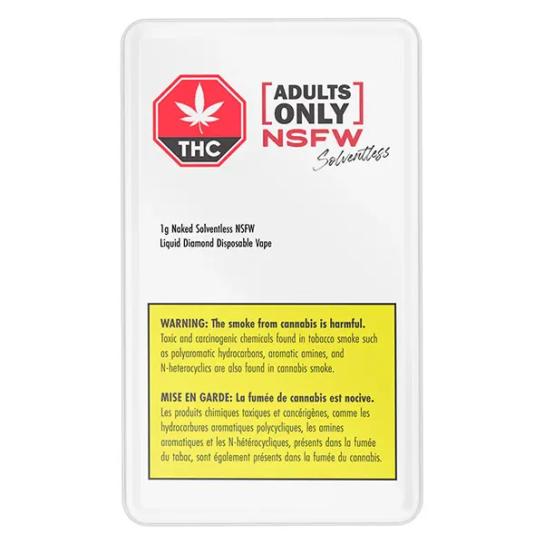 Image for Naked Solventless NSFW Liquid Diamond Disposable Vape, cannabis all products by Adults Only