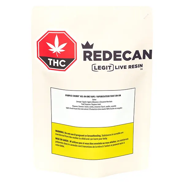 Legit Live Resin Purple Churr&ast; All-in-one Vape (Disposable Vapes) by Redecan