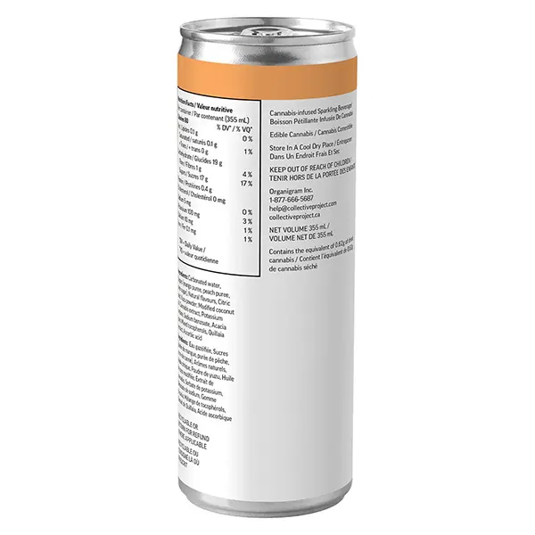 Image for 2:1 CBG Happy Place Mango Peach & Yuzu, cannabis juices by Collective Project