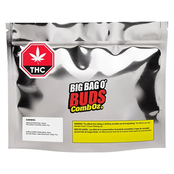 Image for CombOz: Pink Kush Mints + Purple Cherry Punch, cannabis all products by Big Bag O' Buds