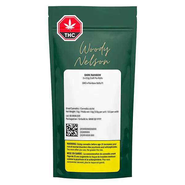 Image for Dark Rainbow Craft Pre-Roll, cannabis all products by Woody Nelson