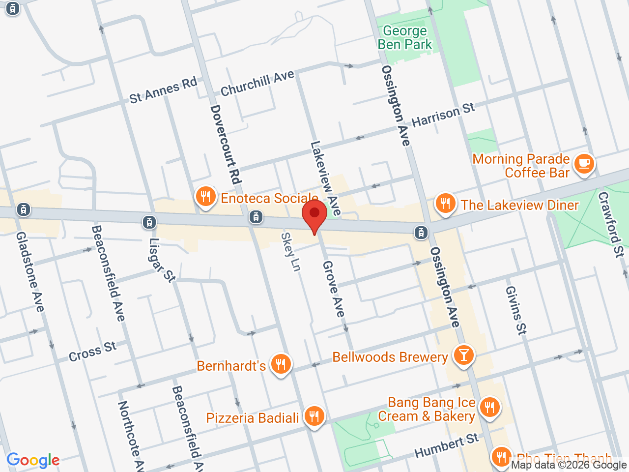 Street map for Welcome Cannabis, 1227 Dundas St W, Toronto ON